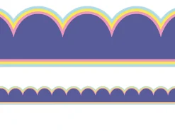 We Stick Together Purple Scalloped Border