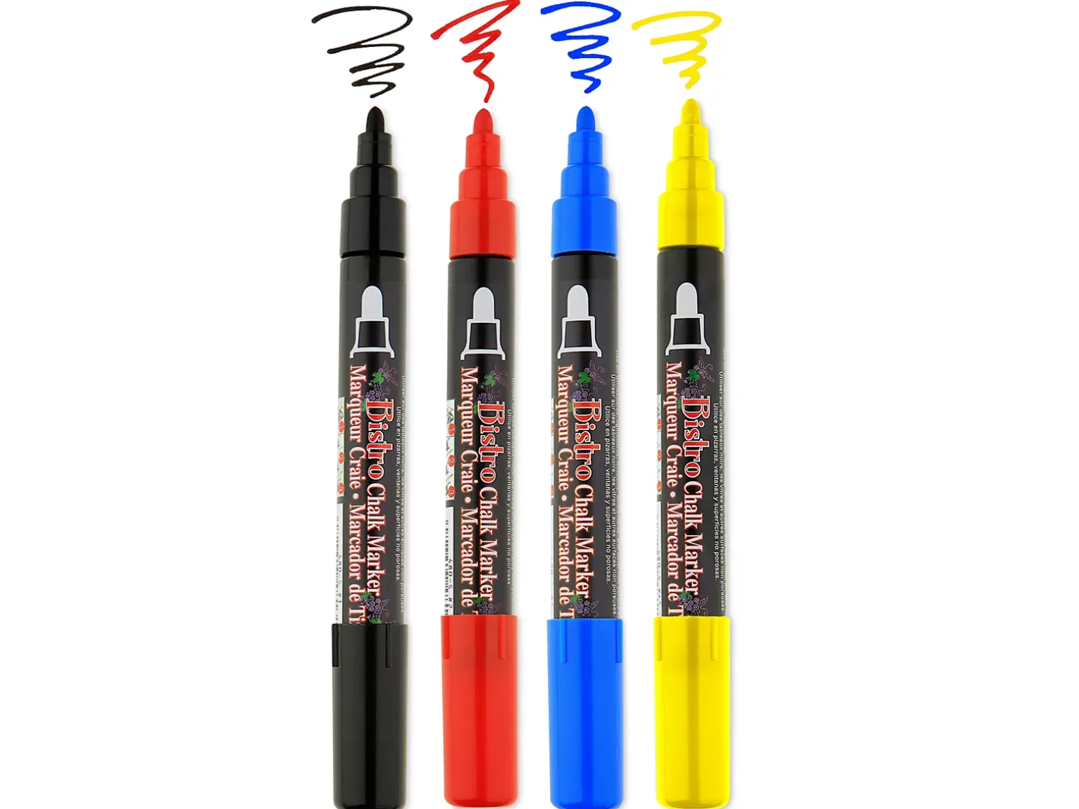 Wet-Erase Chalk Markers - Set of 4