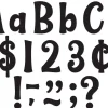 Whimsical Black 4" Punch-Out Letters