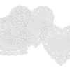 White Paper Heart Doilies - Set of 100
