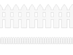 White Picket Fence Border