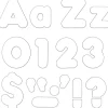 White 4" Punch-Out Letters