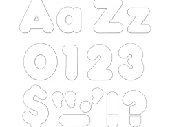 White 4" Punch-Out Letters