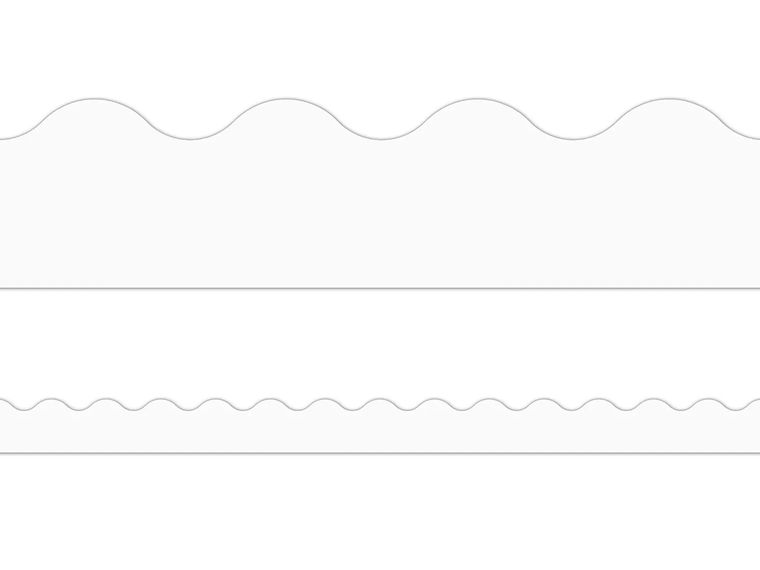 White Scalloped Border