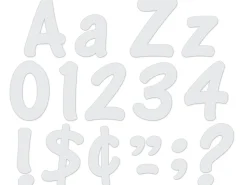 White 4" Self-Adhesive Punch-Out Letters