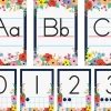 Wildflowers Alphabet Card Bulletin Board Set