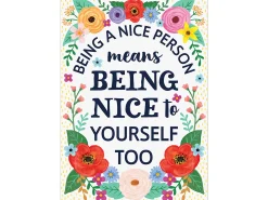 Wildflowers Being a Nice Person Poster