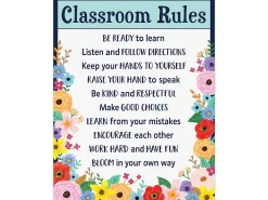 Wildflowers Classroom Rules Poster