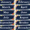 Wildflowers Months of the Year Bulletin Board Set