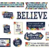 Wildflowers Motivational Bulletin Board Set