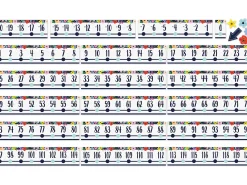 Wildflowers Number Line Bulletin Board Set
