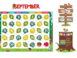 Woodland Friends Calendar Bulletin Board Set
