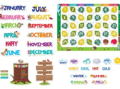 Woodland Friends Calendar Bulletin Board Set