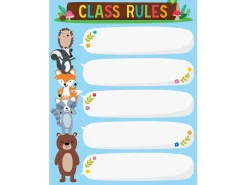 Woodland Friends Classroom Rules Poster