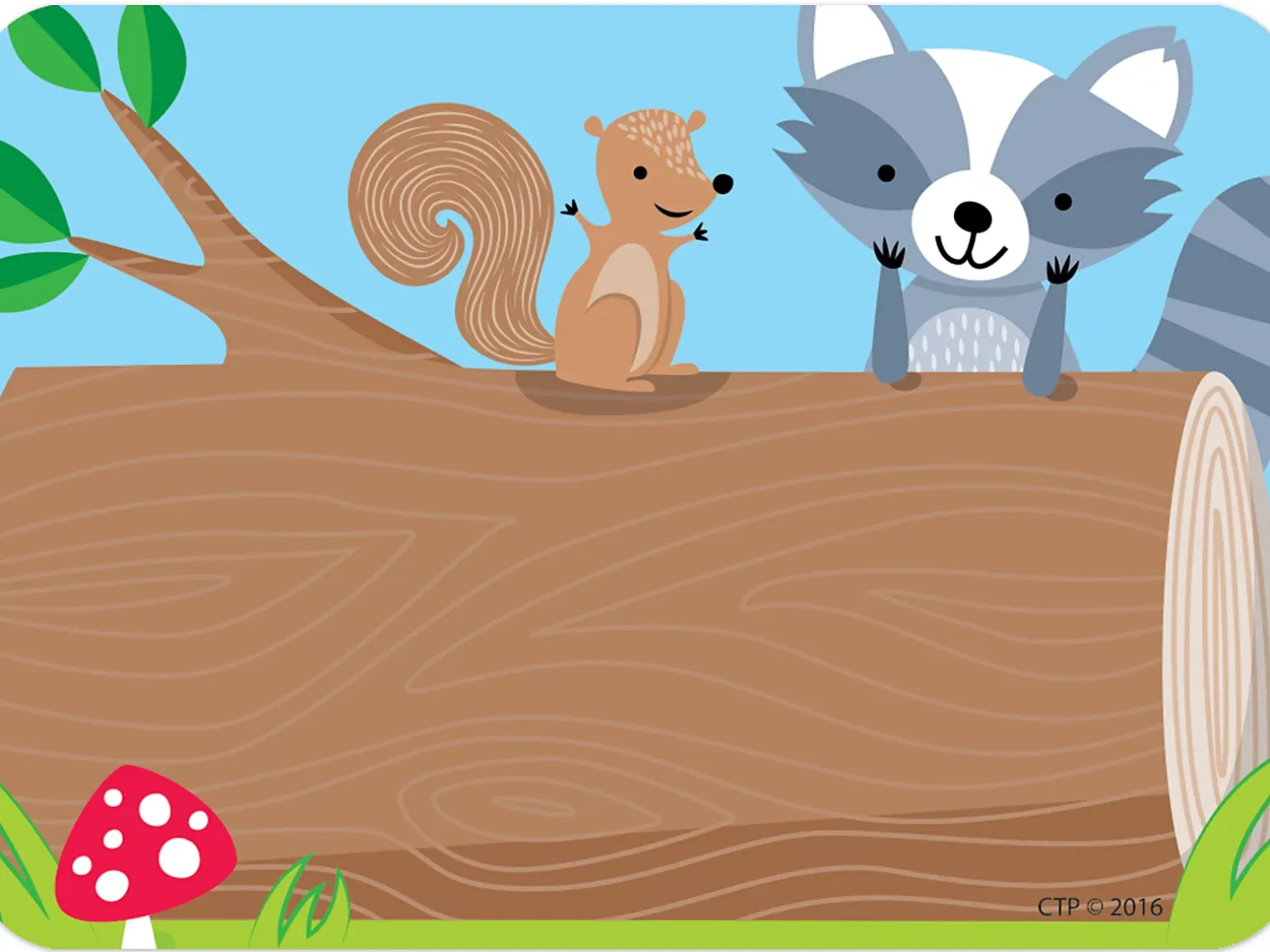 Woodland Friends Name Tags