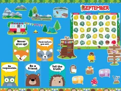 Woodland Friends Never Give Up Poster