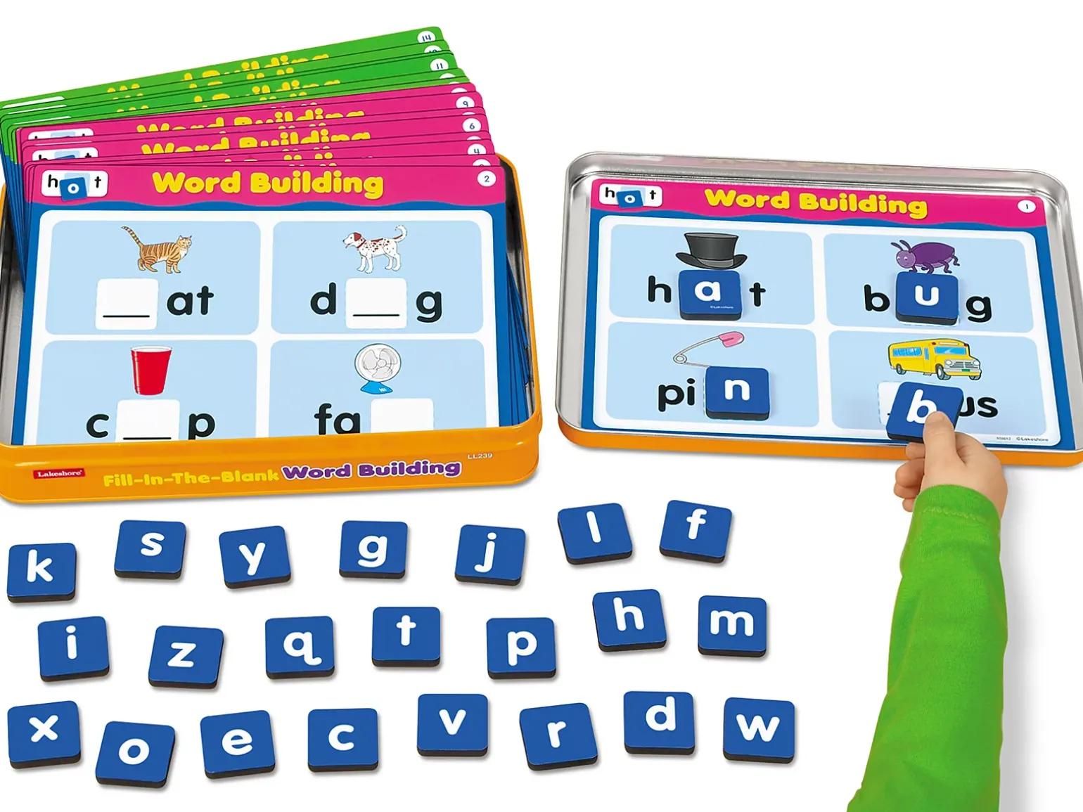 Word Building Magnetic Activity Tin