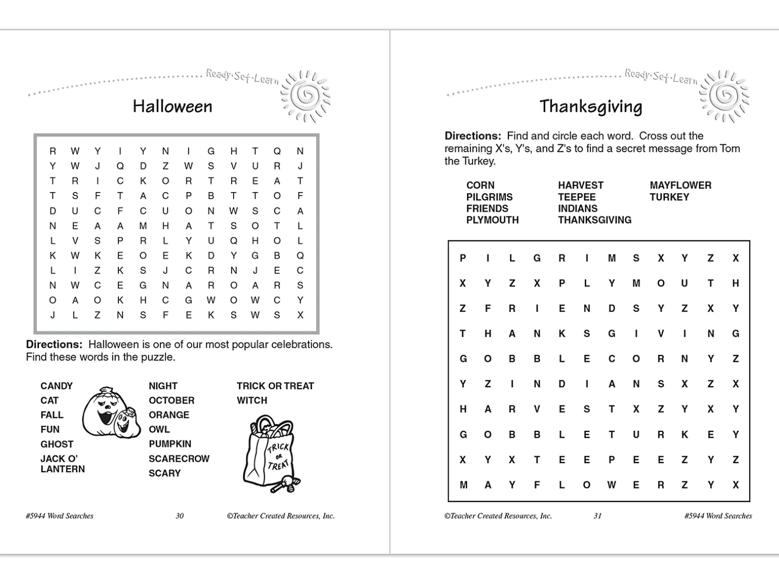Word Searches Workbook - Gr. 2