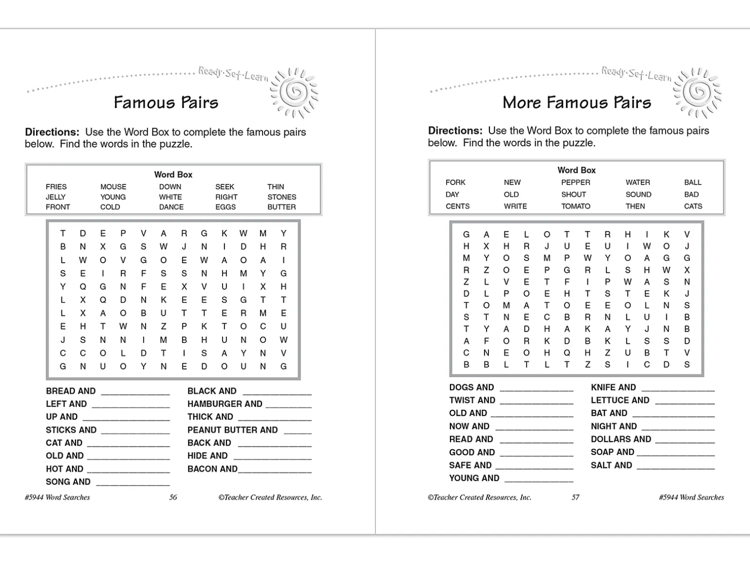 Word Searches Workbook - Gr. 2