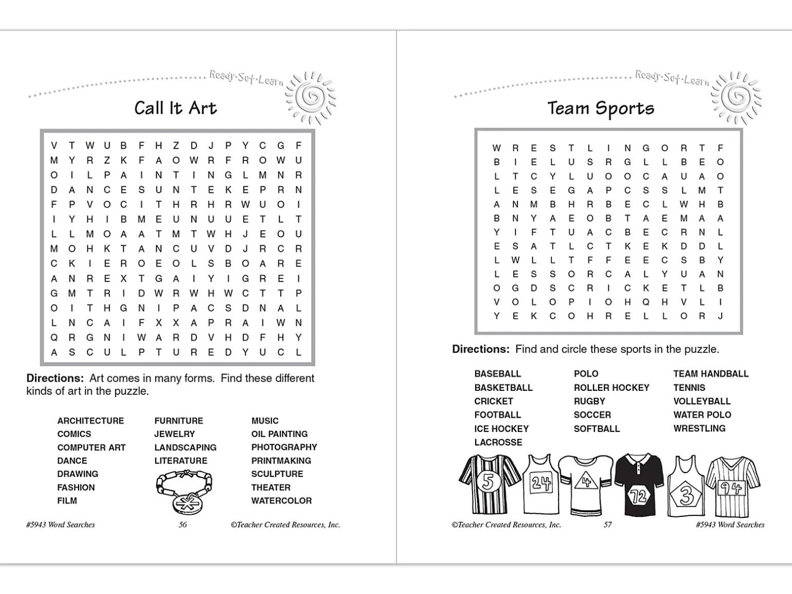 Word Searches Workbook - Gr. 1