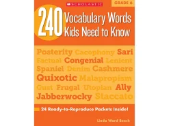 240 Words Kids Need to Know Workbook - Gr. 6
