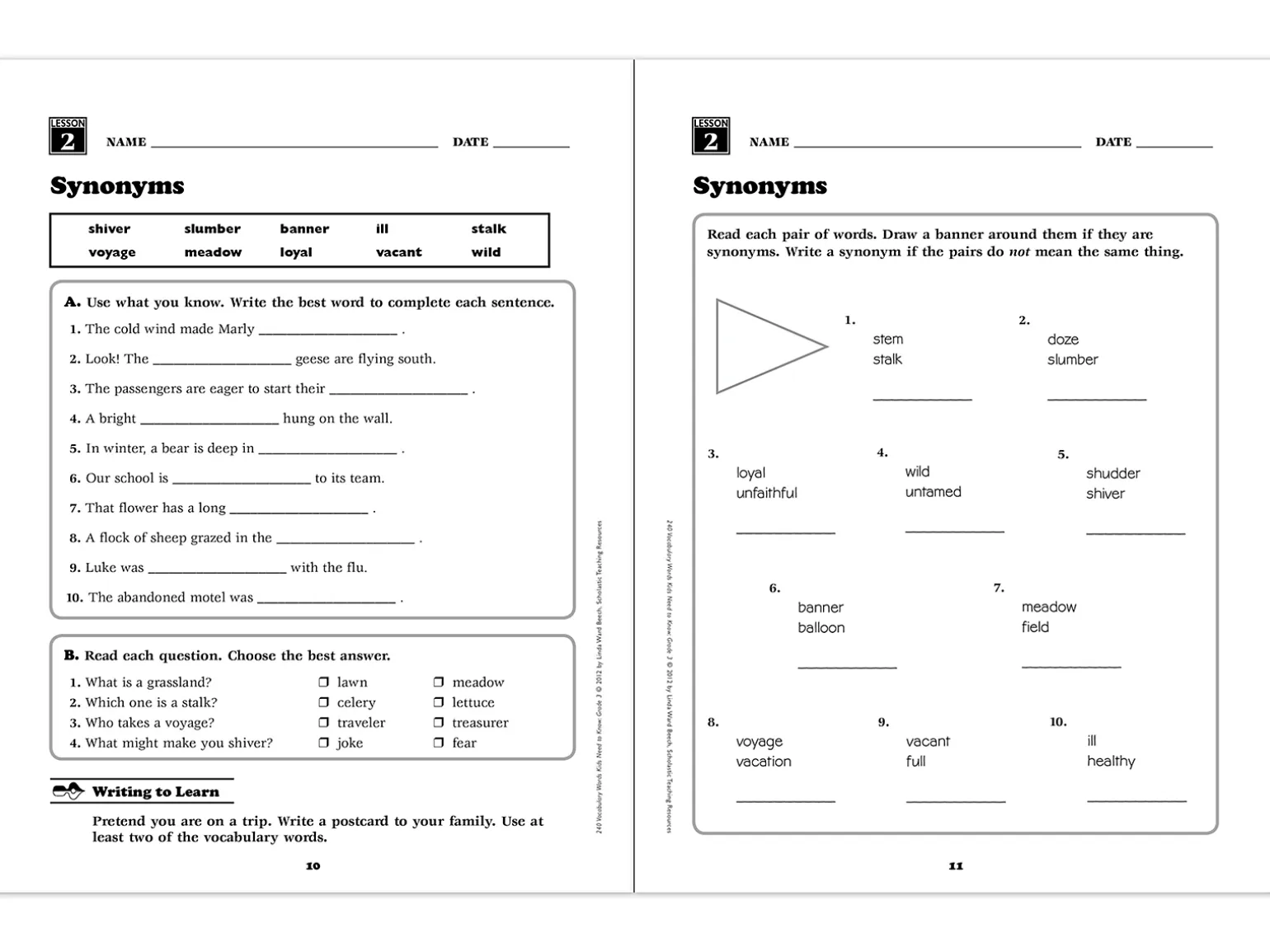 240 Words Kids Need to Know Workbook - Gr. 3