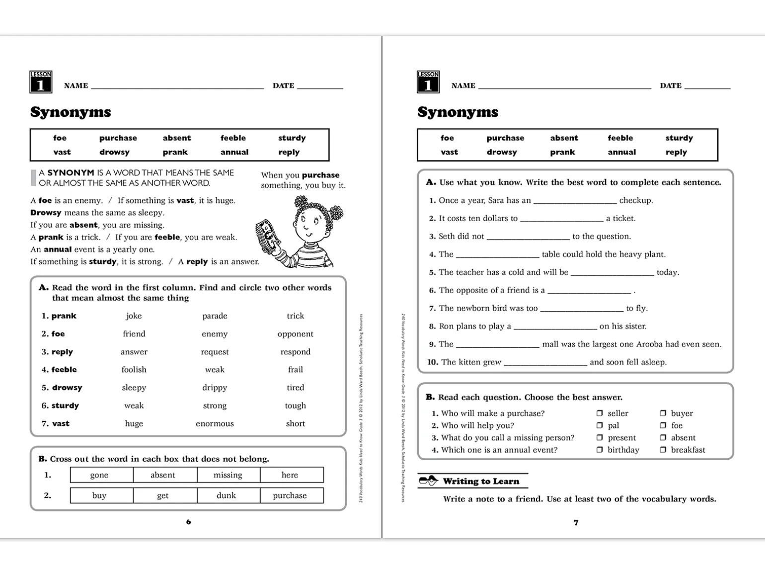 240 Words Kids Need to Know Workbook - Gr. 3