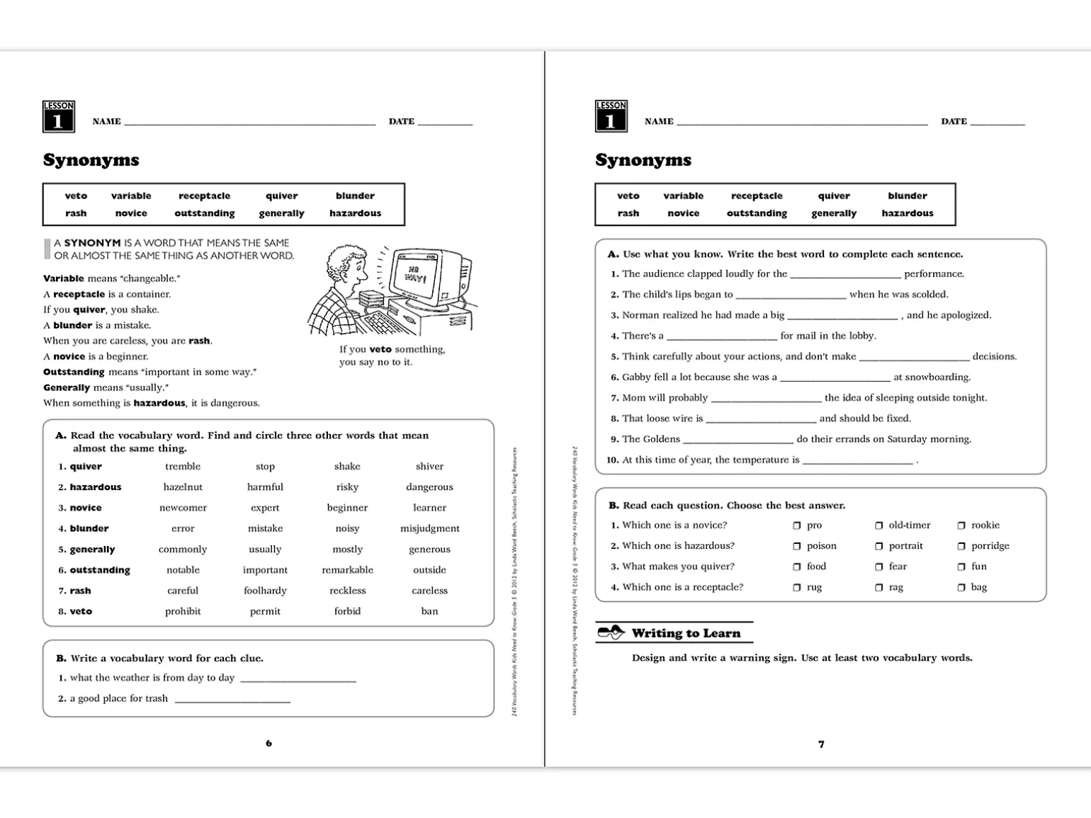 240 Words Kids Need to Know Workbook - Gr. 5