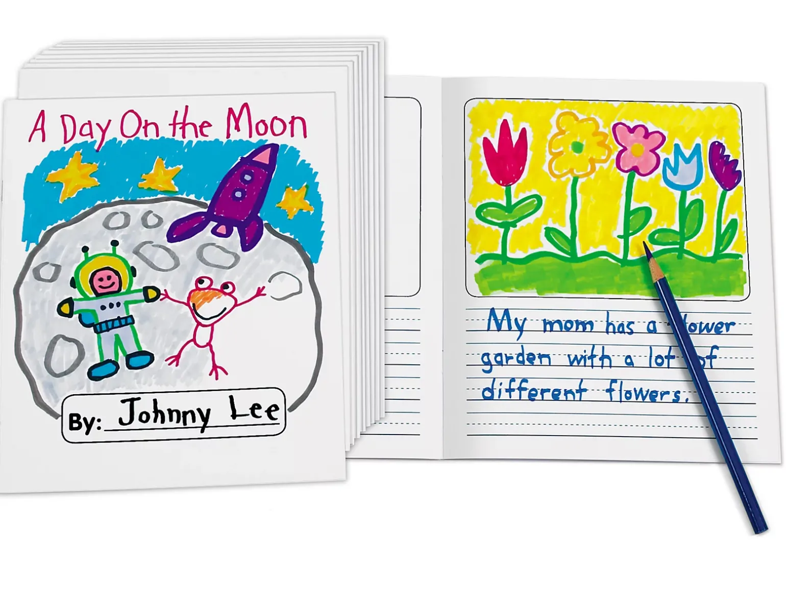Write-A-Story Blank Books - Set of 10
