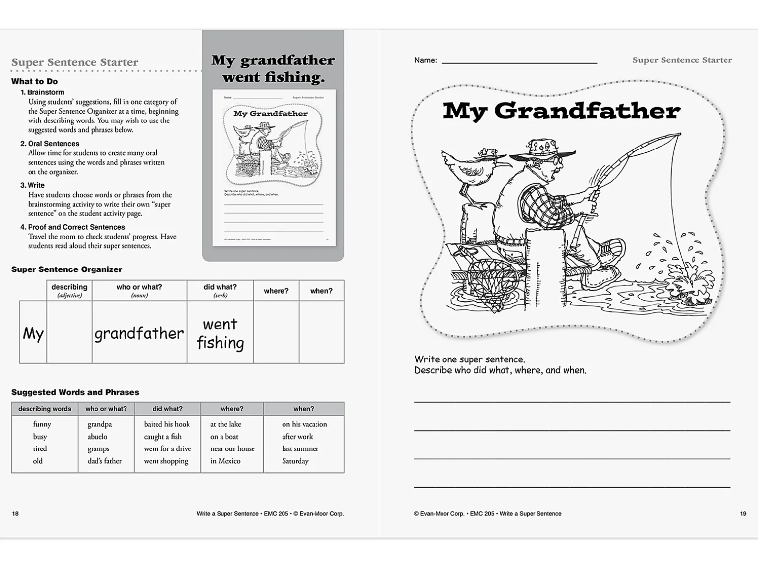 Write a Super Sentence Workbook