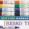 Write & Wipe Broad-Tip Markers - Class Pack