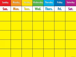Write & Wipe Classroom Calendar