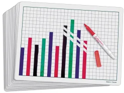 Write & Wipe Graphing Boards - Set of 30