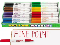 Write & Wipe Thin-Line Markers - Class Pack