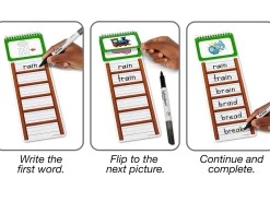 Write & Wipe Word Ladders - Vowel Sounds