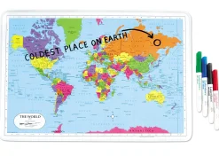 Write & Wipe World Tabletop Map