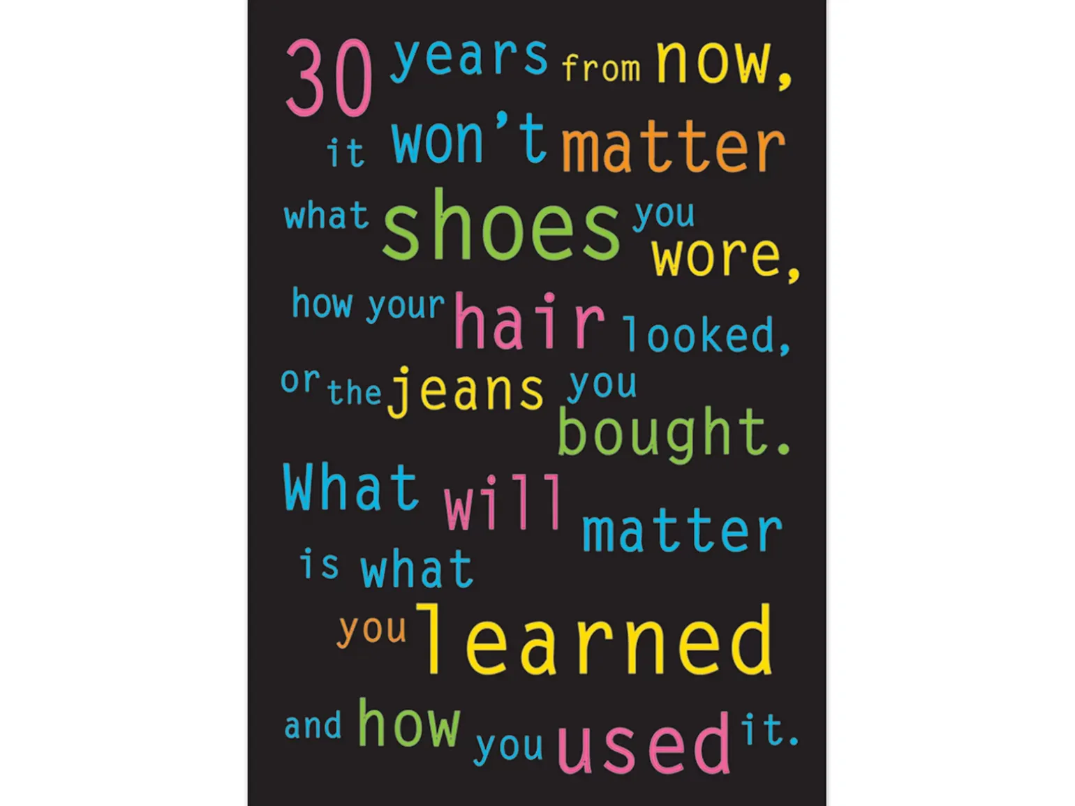 30 Years from Now… Motivational Poster