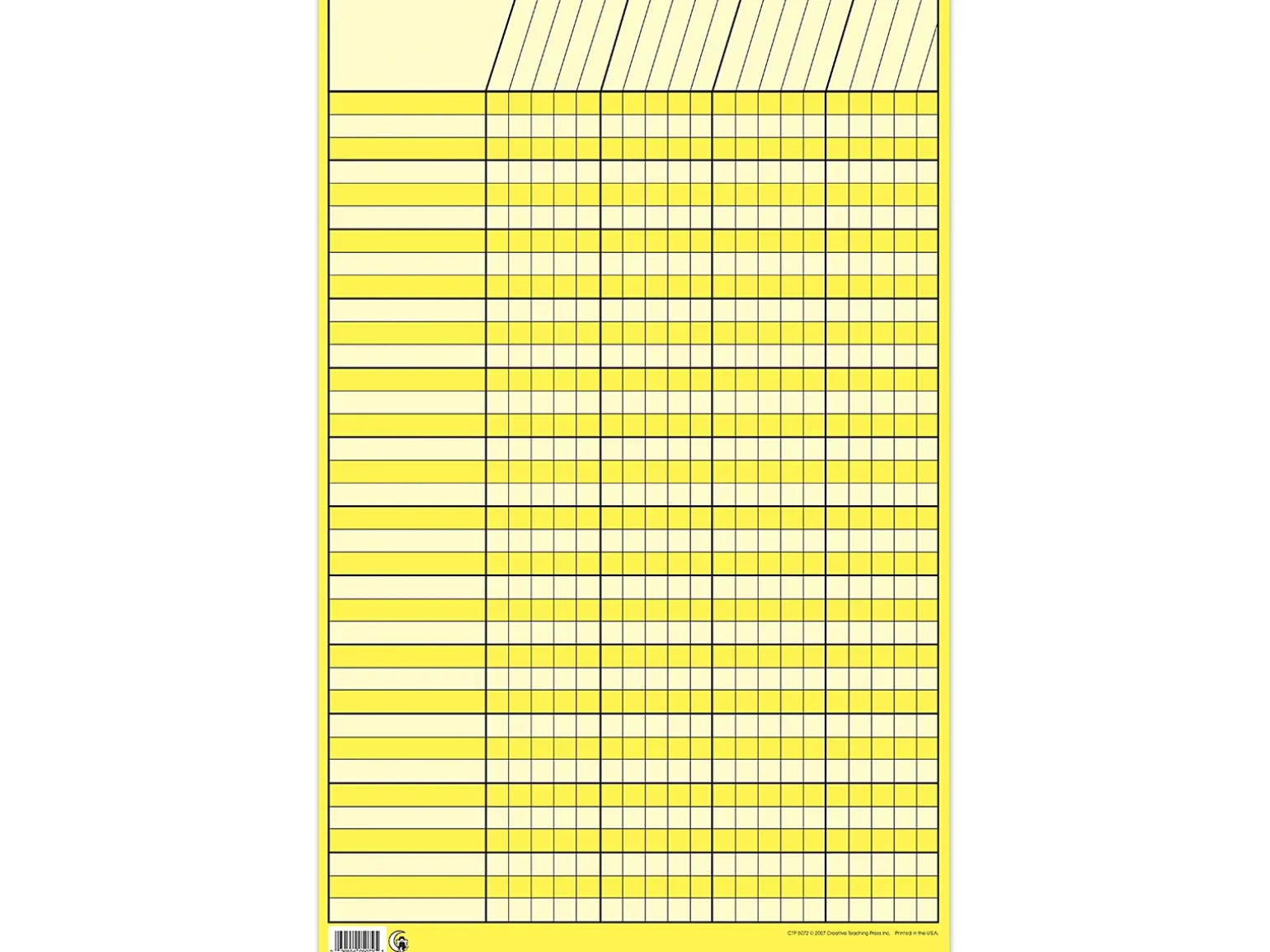 Yellow Small Incentive Chart