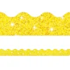 Yellow Sparkle Scalloped Border